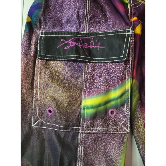 Dragonfly Jimmy Hendrix Board Shorts Mens Colorful Size 32 Drawstring Pocket - Picture 2 of 10